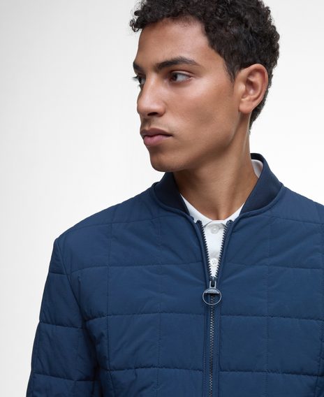Barbour Elmstone Quilted Jacket — Navy