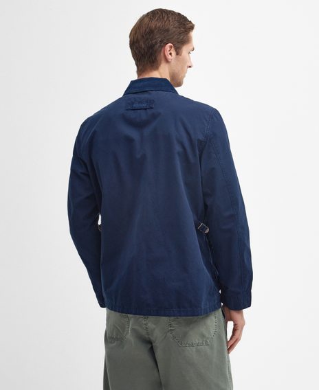 Barbour Cotton Salter Overshirt — Classic Navy