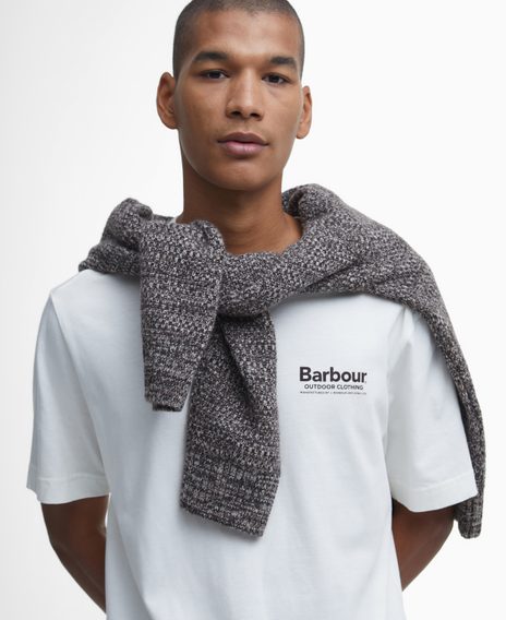 Barbour Thornley Relaxed Graphic T-Shirt — Whisper White