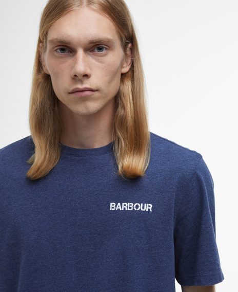 Barbour Perham Grafik T-Shirt — Indigo