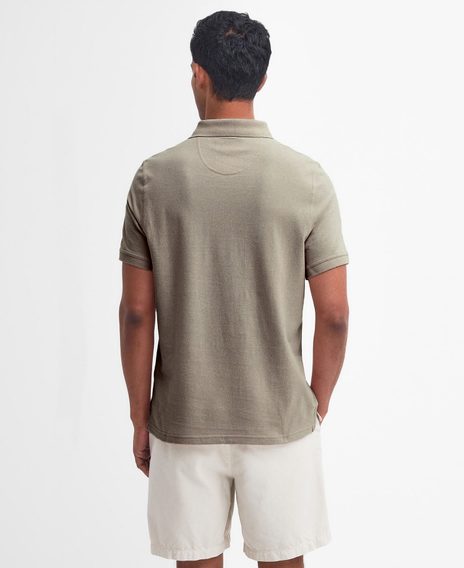 Barbour Lightweight Sports Polo Shirt — Light Grey