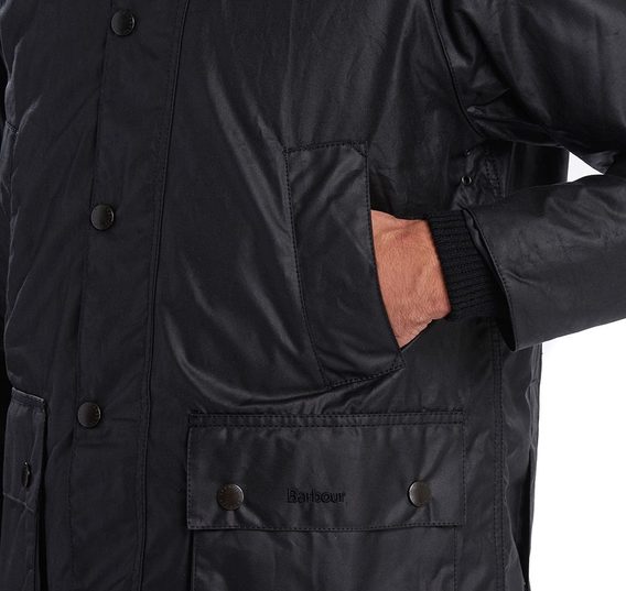 Wachsjacke Barbour Bedale - Schwarz