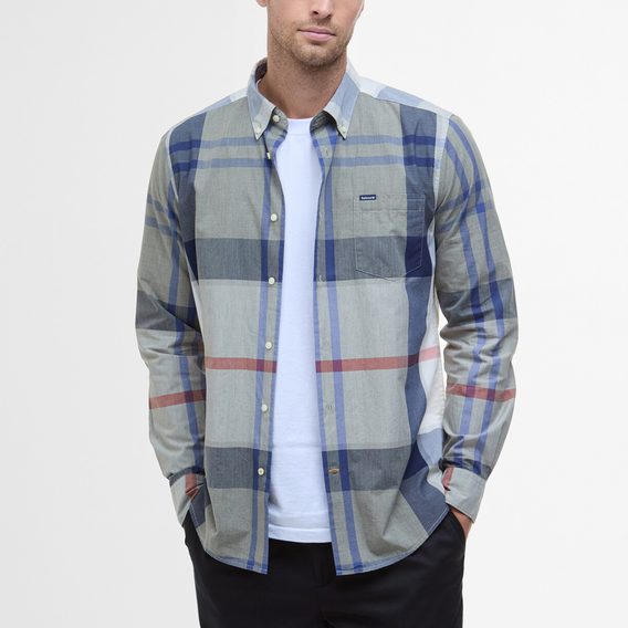 Barbour Harris Tailored Shirt — Bleached Pine Tartan