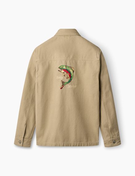 forét — Wood Embroidery Overshirt