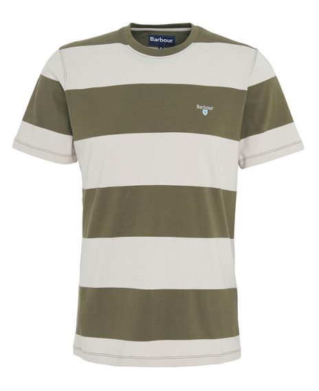 Barbour Whalton Striped T-Shirt — Pale Sage