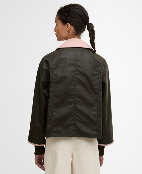 Barbour Cropped Beadnell Waxed Jacket