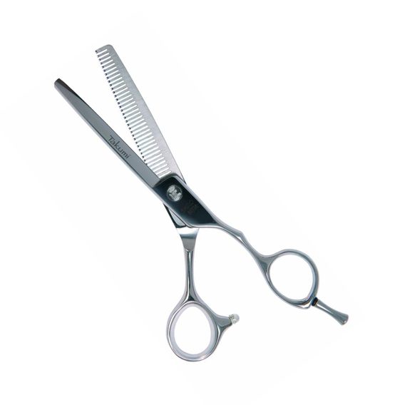 Professionelle Haarschere mit einseitiger Zahnung SHIRO 60T36 Couperchaar Rechts 4 Star Serie