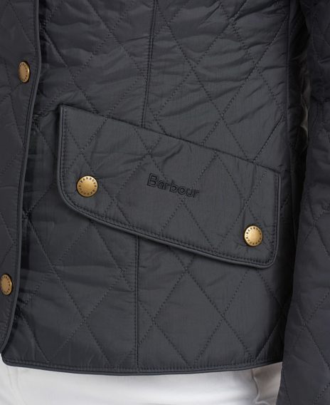 Barbour Flyweight Cavalry Quilted Jacket — Navy