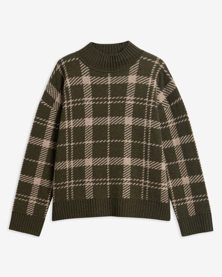 Barbour Delilah Tartan Wool Jumper