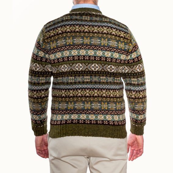 Jamieson's Fair Isle Jumper — Olive
