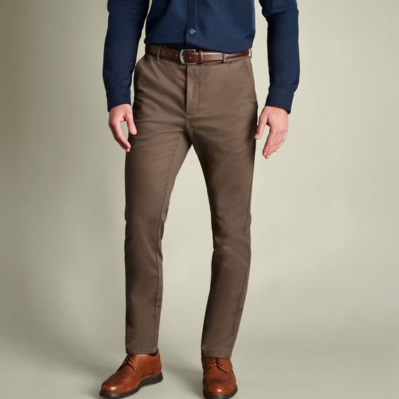 Charles Tyrwhitt Ultimate Non-Iron Chinos — Mocha