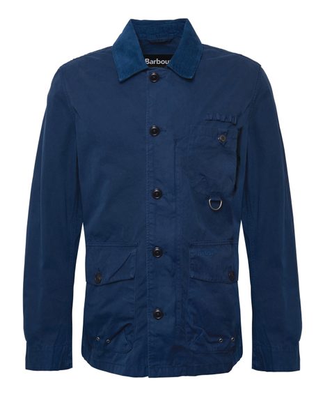 Barbour Cotton Salter Overshirt — Classic Navy