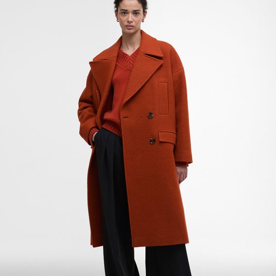 Barbour Blyth Double Breasted Wool Coat