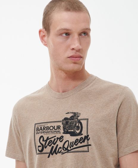 Barbour International Eddie T-Shirt — Stone Marl