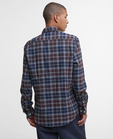Barbour Fortrose Tailored Long-Sleeved Shirt — Midnight Oak Tartan