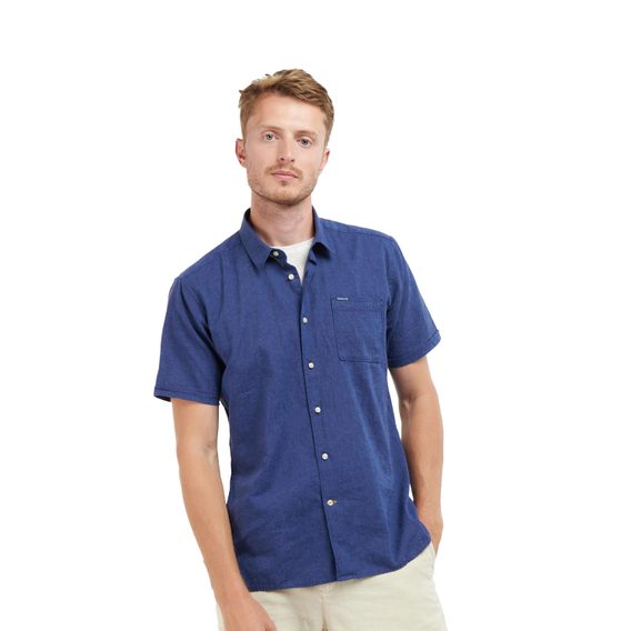 Barbour Nelson Short Sleeve Shirt — Deep Blue