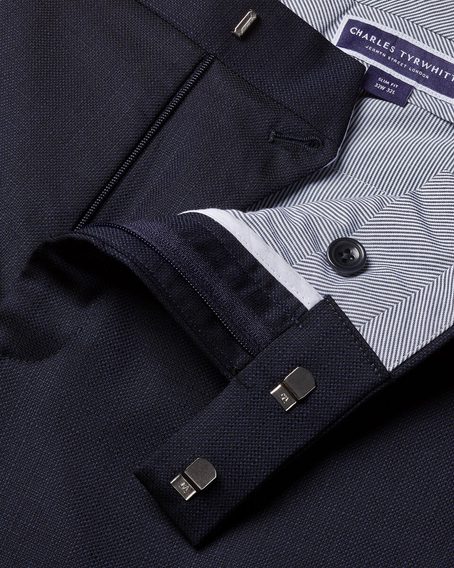 Charles Tyrwhitt Italian Luxury Suit Pants — Dark Navy