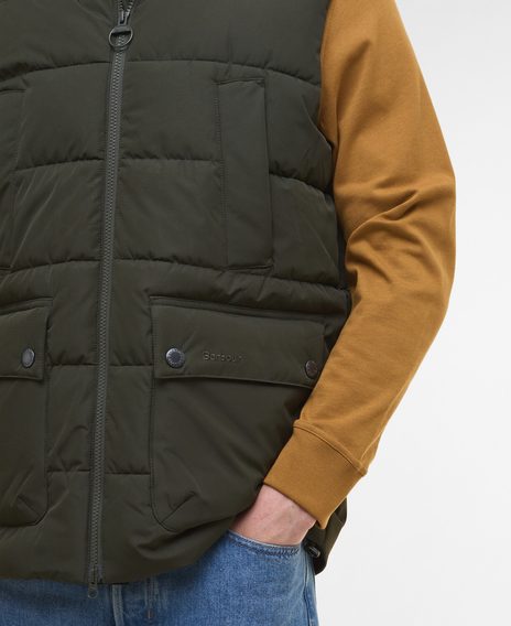 Barbour Bedale Puffer Gilet — Sage