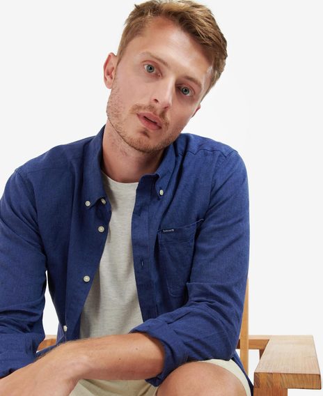 Barbour Nelson Tailored Shirt — Indigo