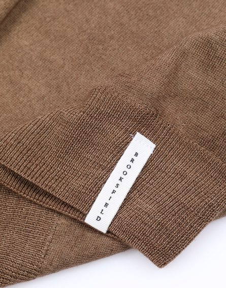 Brooksfield Virgin Wool Turtleneck — Camel