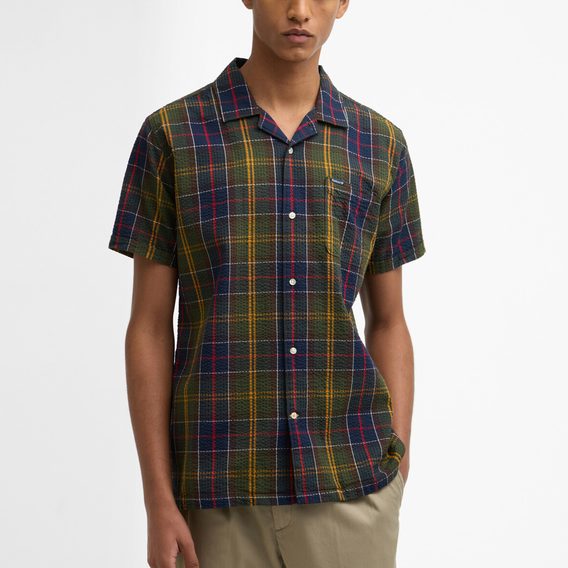 Barbour Clyde Seersucker Tartan Summer Fit Shirt