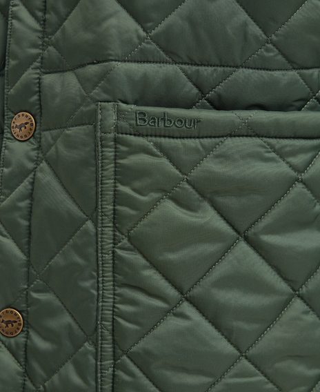 Barbour × Maison Kitsuné Kenning Quilted Jacket — Classic Green