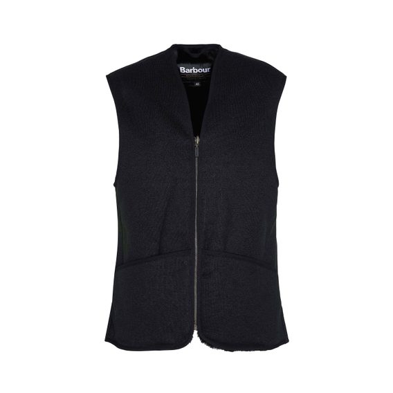 Barbour Warm Pile Zip-In Liner — Black