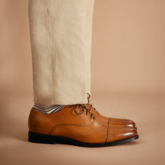 Charles Tyrwhitt Leather Oxford Shoes — Tan