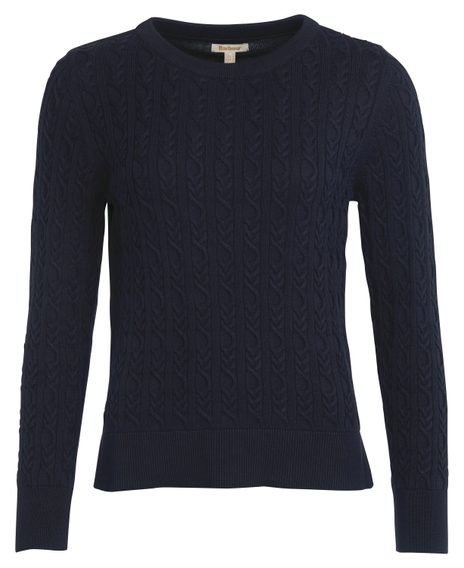 Barbour Hampton Knitted Jumper — Navy