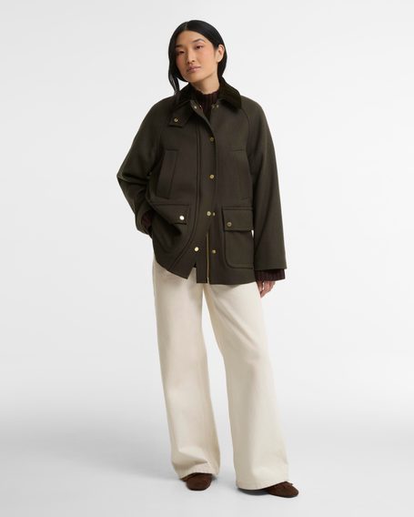 Barbour Women's Bedale Wool Coat — Beige