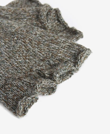 Barbour Fingerless Gloves — Green