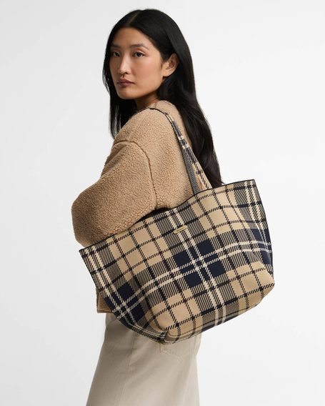 Barbour Layla Tartan Large Tote Bag — Birchwood Dress Tartan