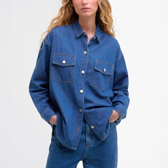 Barbour Woodrow Oversized Denim Shirt