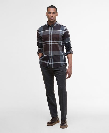 Barbour Dunoon Tailored Shirt — Midnight Oak Tartan