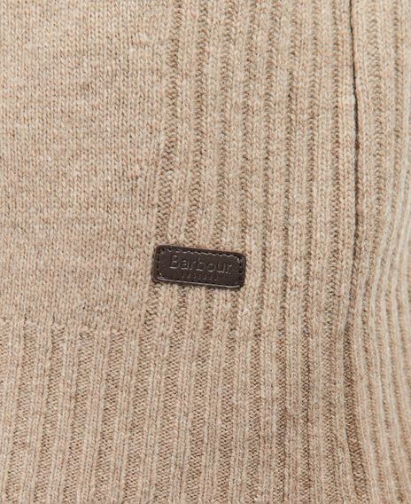 Barbour Nelson Essential Half Zip Sweatshirt — Stone