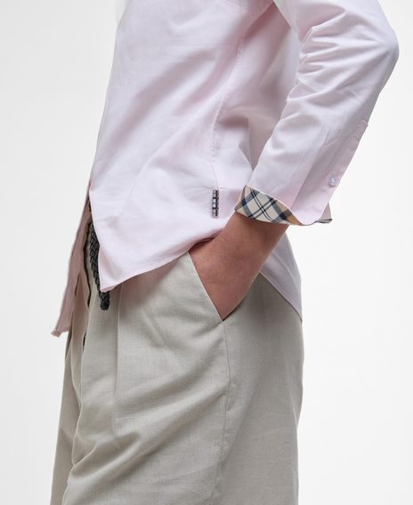 Barbour Derwent Regular Long-Sleeved Shirt — Pink