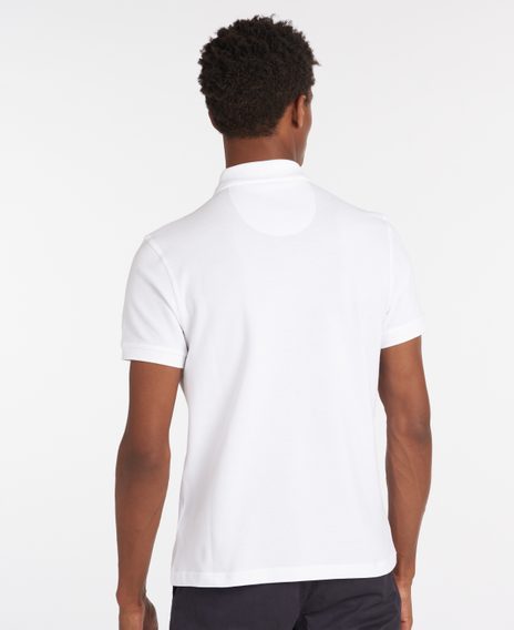 Barbour Sports Polo Shirt — Classic White