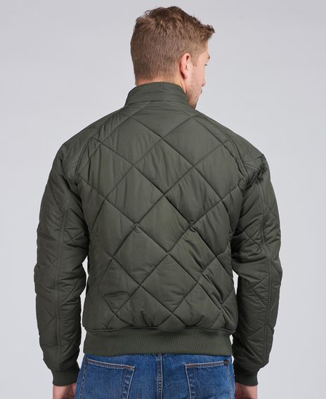 Barbour International Steve McQueen Quilted Merchant — Sage