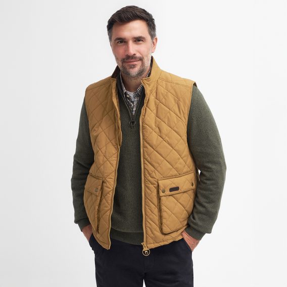 Barbour Fernwood Quilted Gilet — Camel