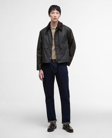 Barbour Spey Waxed Jacket — Olive