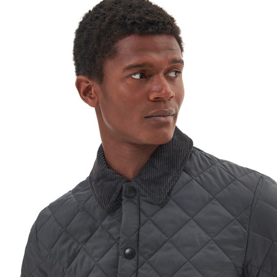 Barbour Heritage Liddesdale Quilted Jacket — Charcoal