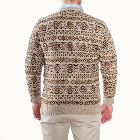 Jamieson's Fair Isle Jumper — Stone