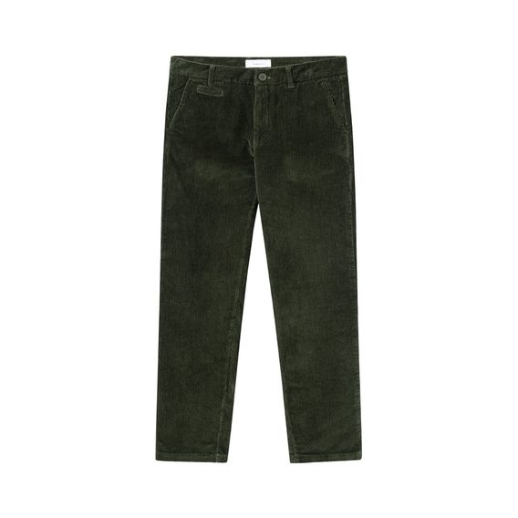 KnowledgeCotton Apparel Corduroy Chino Pants — Forest Night