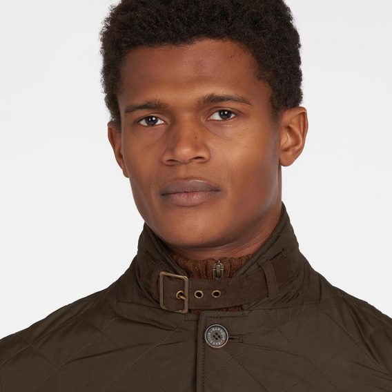 Barbour Quilted Lutz Jacket — Olive