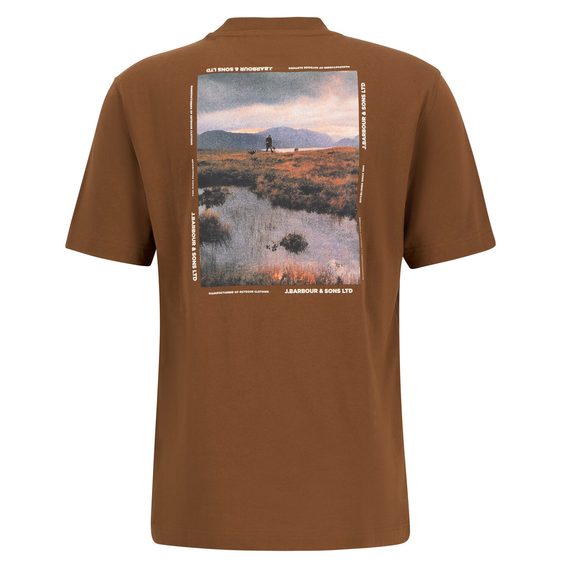 Barbour Parkend Photographic Relaxed T-Shirt — Brown