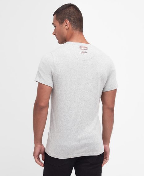 Barbour International Strike T-Shirt — Grey Marl