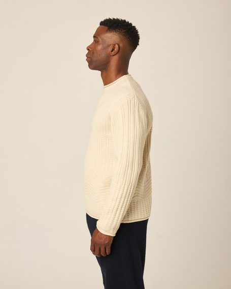 Peregrine Marina Crew Jumper — Cream