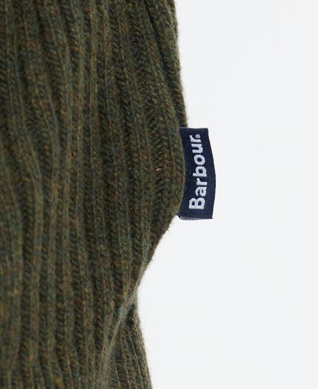 Barbour Holden Half Zip Sweater — Olive Marl