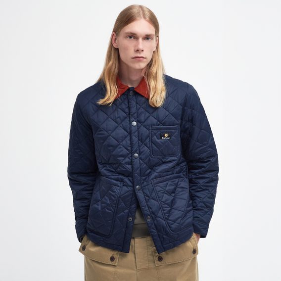 Barbour × Maison Kitsuné Kenning Quilted Jacket — Classic Navy