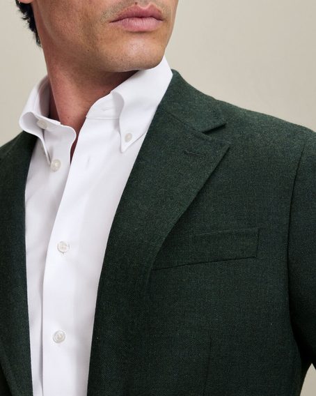 Charles Tyrwhitt Wool Textured Jacket — Forest Green